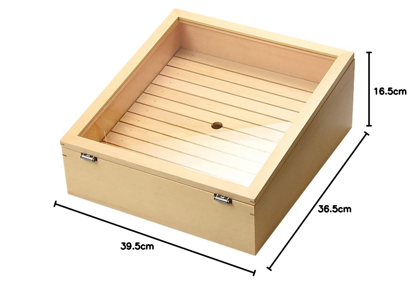 Amazon｜ヤマコー 日本製 ネタ箱 傾斜型 自在蓋仕様 36.5×39.5